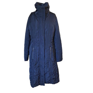 Large Junge long puffer Coat, Size eu 40, Navy